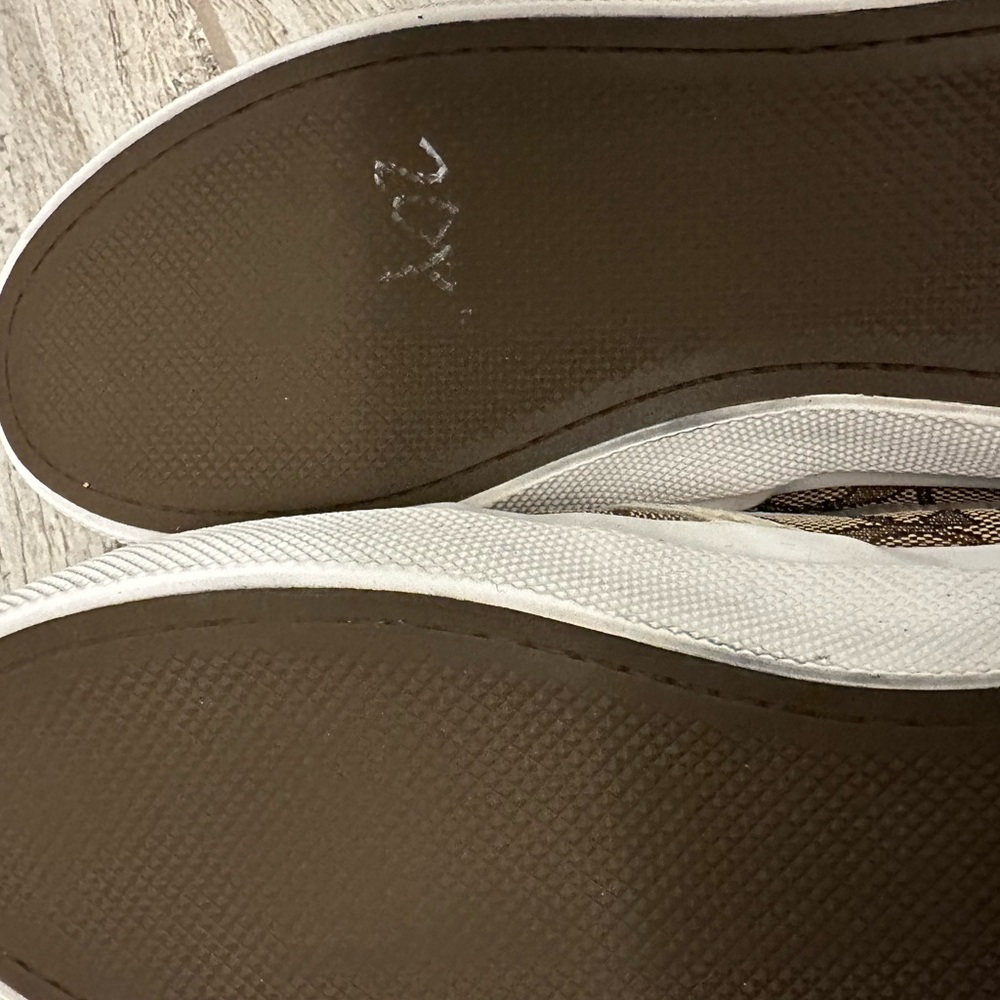 COACH women’s Chrissy style, signature logo Slip-On Canvas Shoes, size 10 - Picture 8 of 11